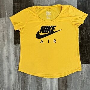 Nike Gold and Navy Blue Short Sleeve Tee Size XL